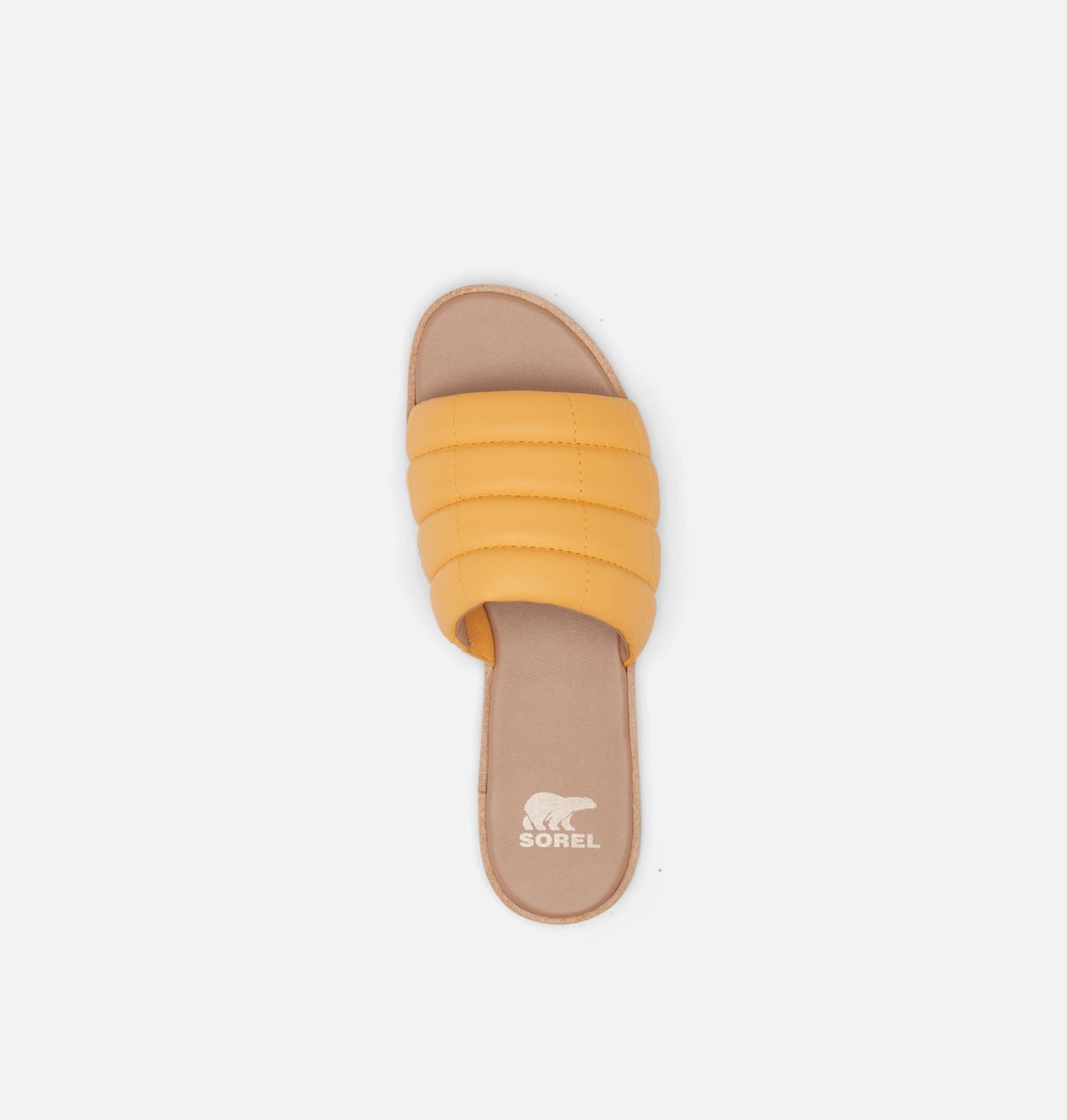 Sorel Women's Ella™ III Slide Flat Sandal - Yellow Ray / Honey White