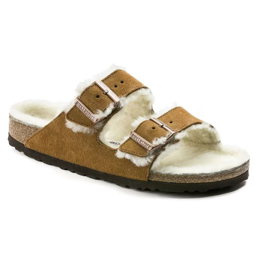 Birkenstock Women's Arizona Shearling Suede Leather - Mink