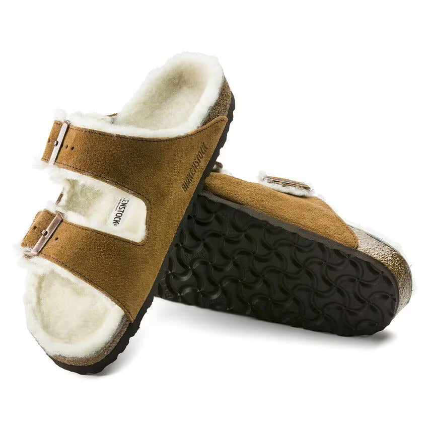 Birkenstock Women's Arizona Shearling Suede Leather - Mink