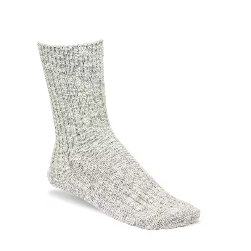 Birkenstock Women's Cotton Slub Socks - Gray/White