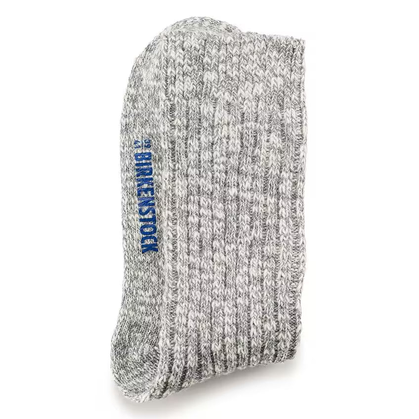 Birkenstock Women's Cotton Slub Socks - Gray/White