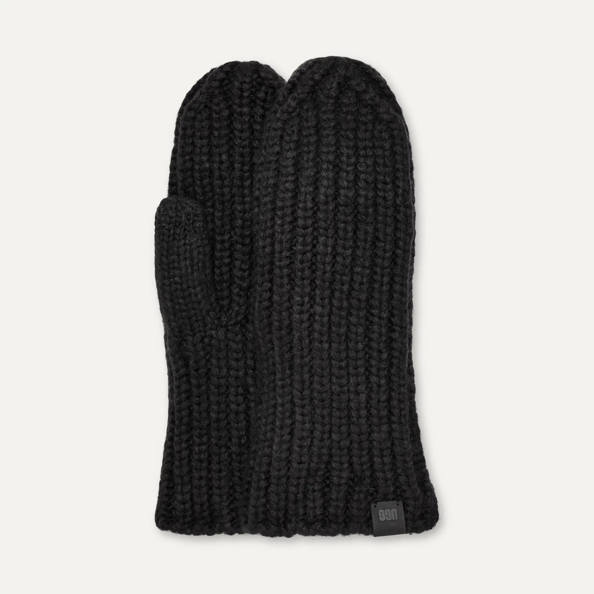UGG Women's Chunky Rib Mitten | Black