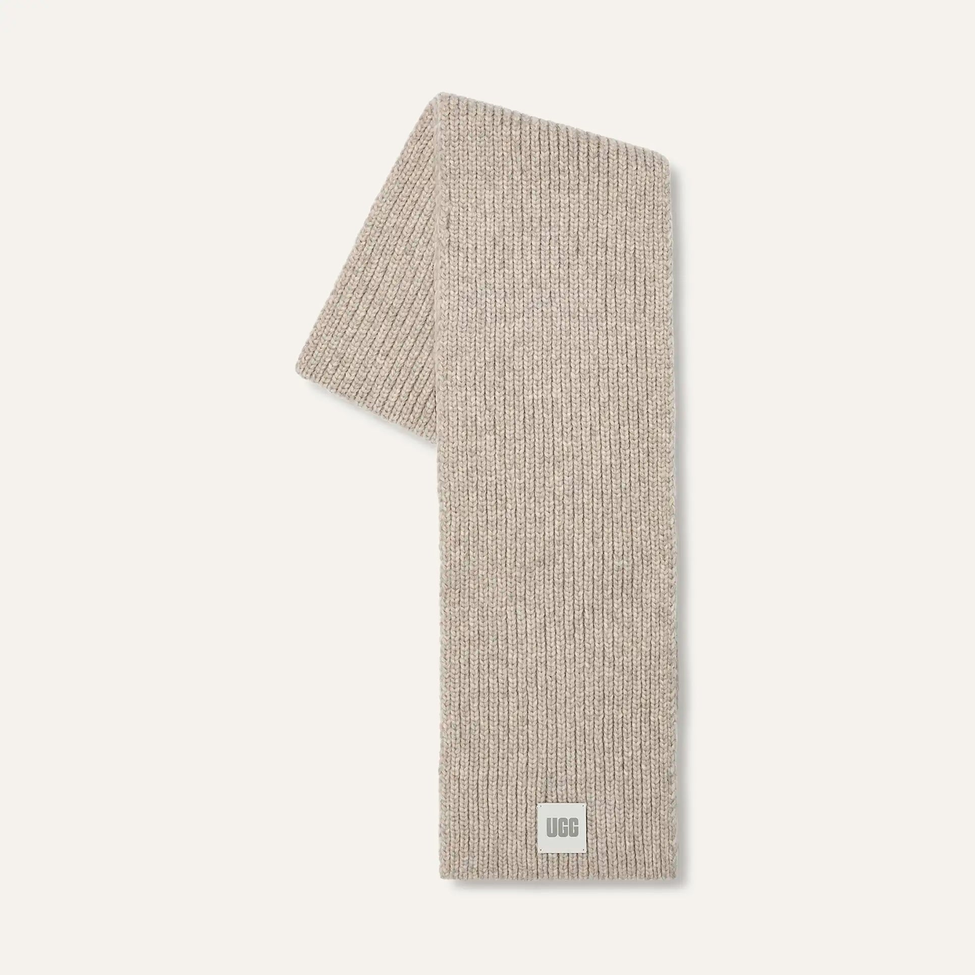 UGG Women's Chunky Rib Scarf | Light Grey