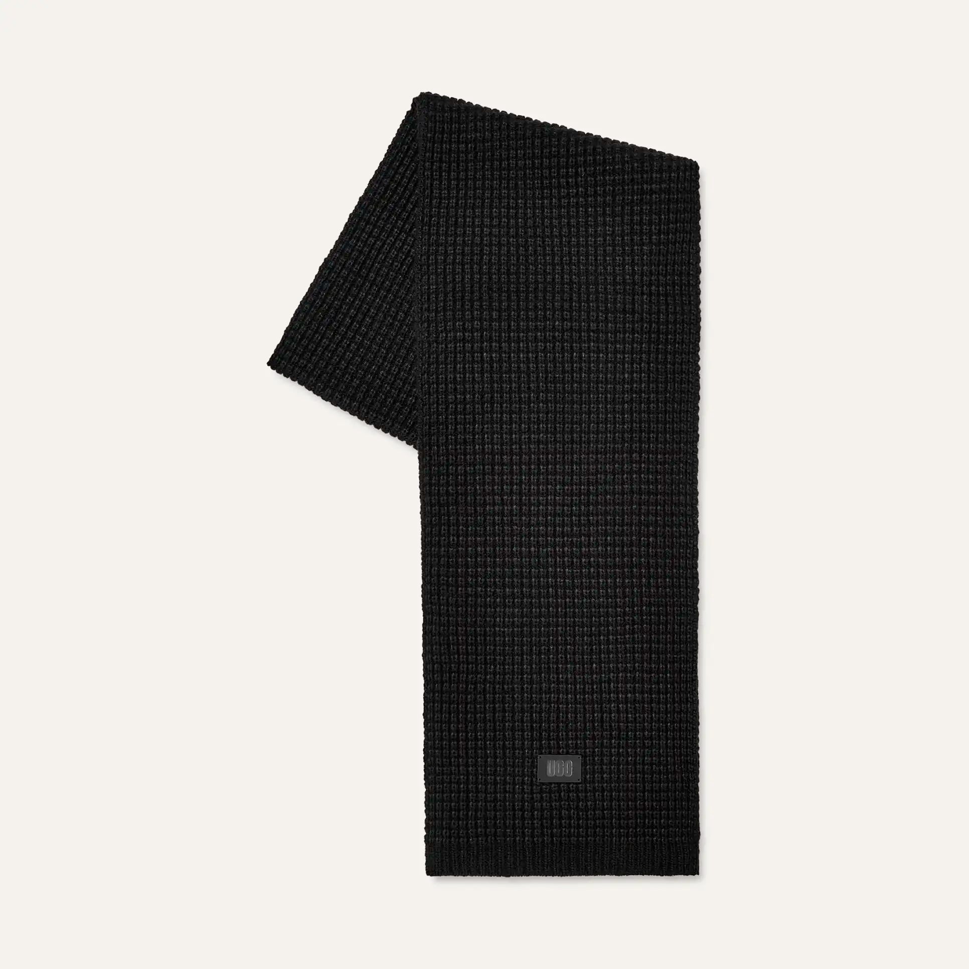 UGG Men's Waffle Scarf | Black