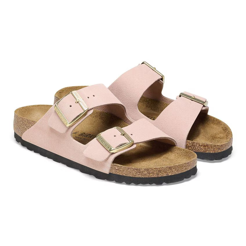 Birkenstock Women's Arizona Suede Leather - Light Rose