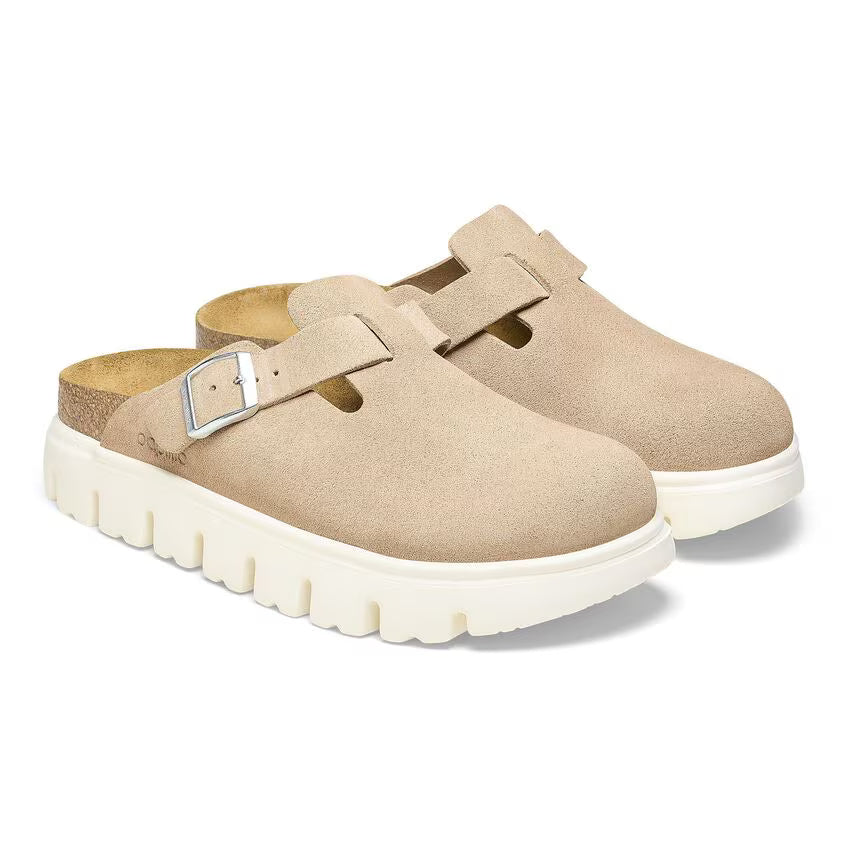Birkenstock Women's Boston Chunky Suede Leather - Warm Sand