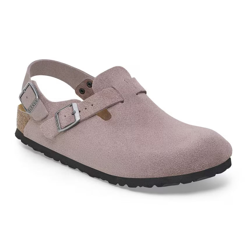 Birkenstock Women's Tokio Suede Leather - Faded Purple