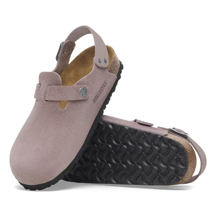 Birkenstock Women's Tokio Suede Leather - Faded Purple