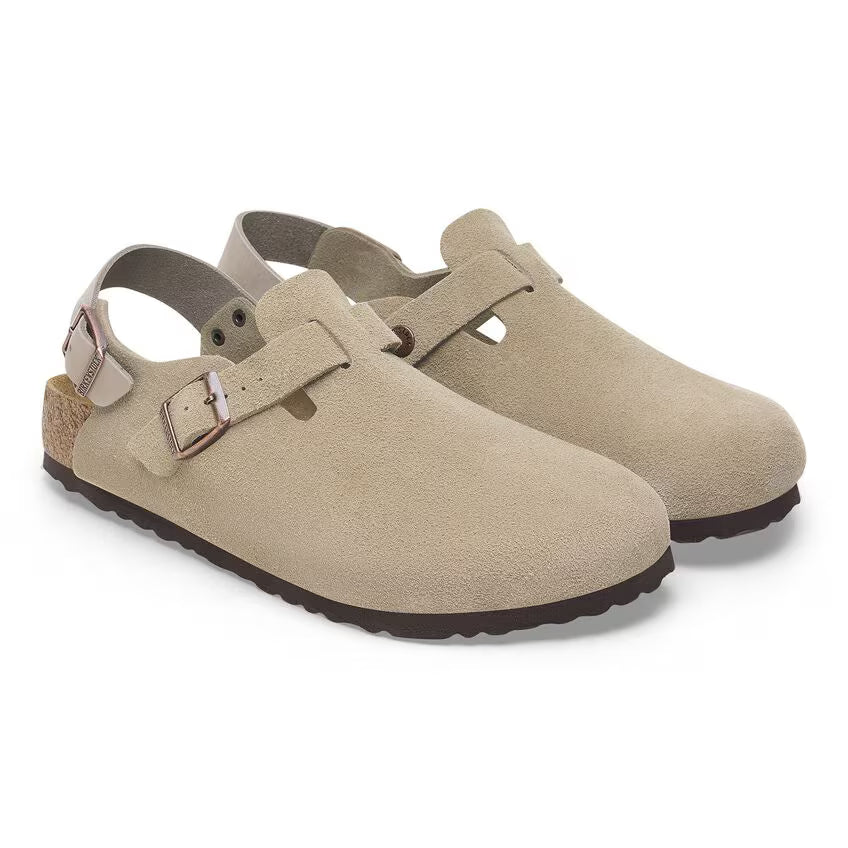 Birkenstock Women's Tokio Suede Leather - Taupe