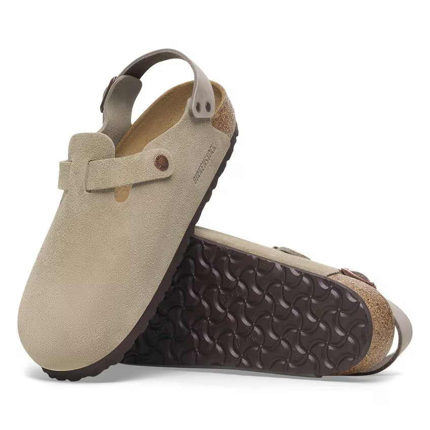 Birkenstock Women's Tokio Suede Leather - Taupe