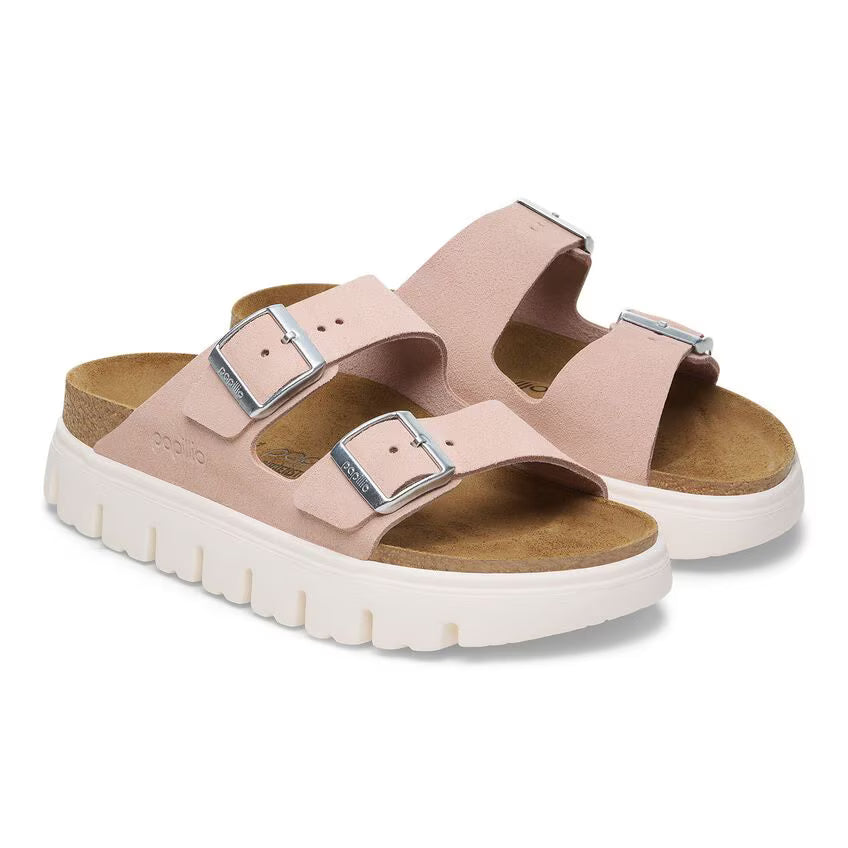 Birkenstock Women's Arizona Chunky Suede Leather - Light Rose