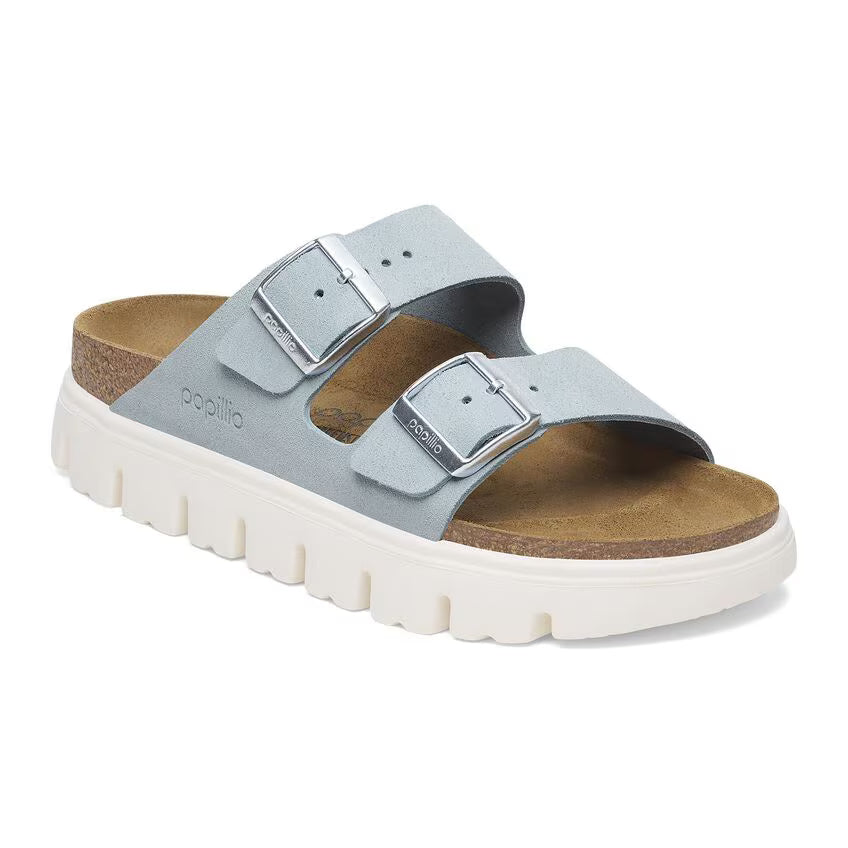 Birkenstock Women's Arizona Chunky Suede Leather - Baby Blue