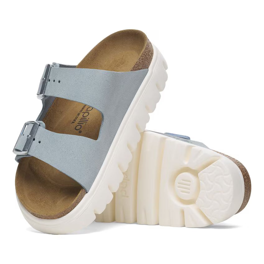Birkenstock Women's Arizona Chunky Suede Leather - Baby Blue