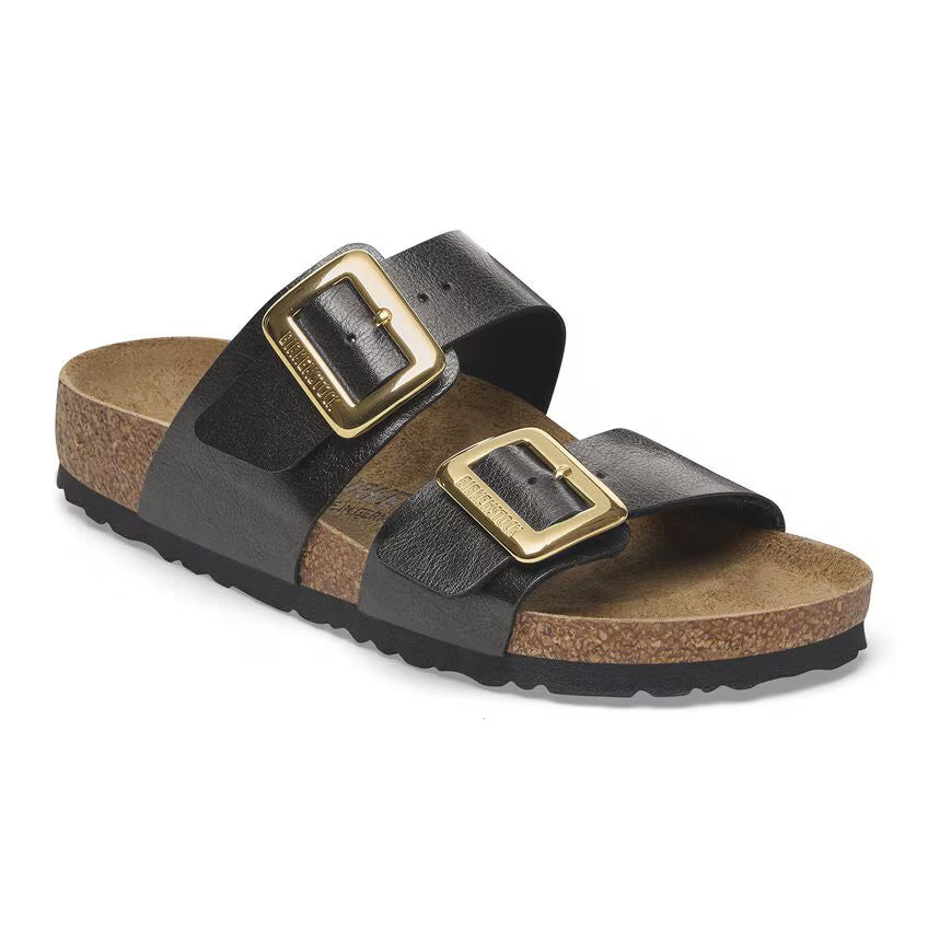 Birkenstock Women's Sydney Luxe Buckle Birko-Flor - Graceful Licorice