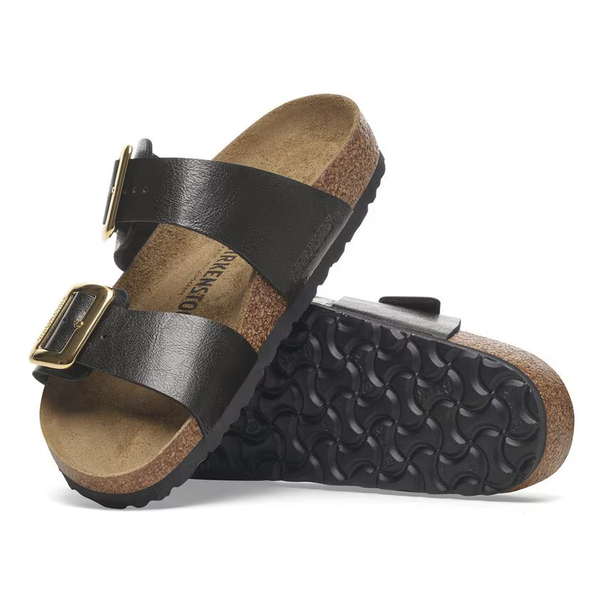 Birkenstock Women's Sydney Luxe Buckle Birko-Flor - Graceful Licorice