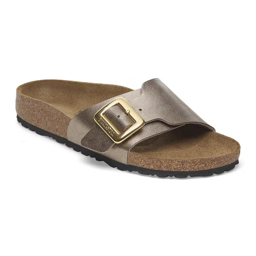 Birkenstock Women's Catalina Luxe Buckle Birko-Flor - Graceful Taupe