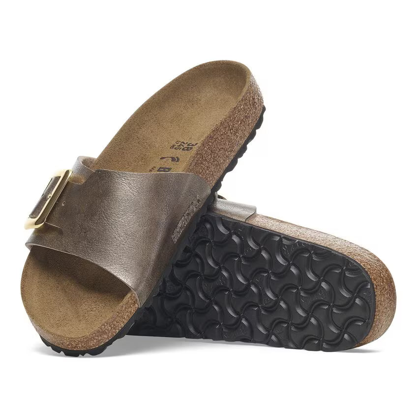 Birkenstock Women's Catalina Luxe Buckle Birko-Flor - Graceful Taupe