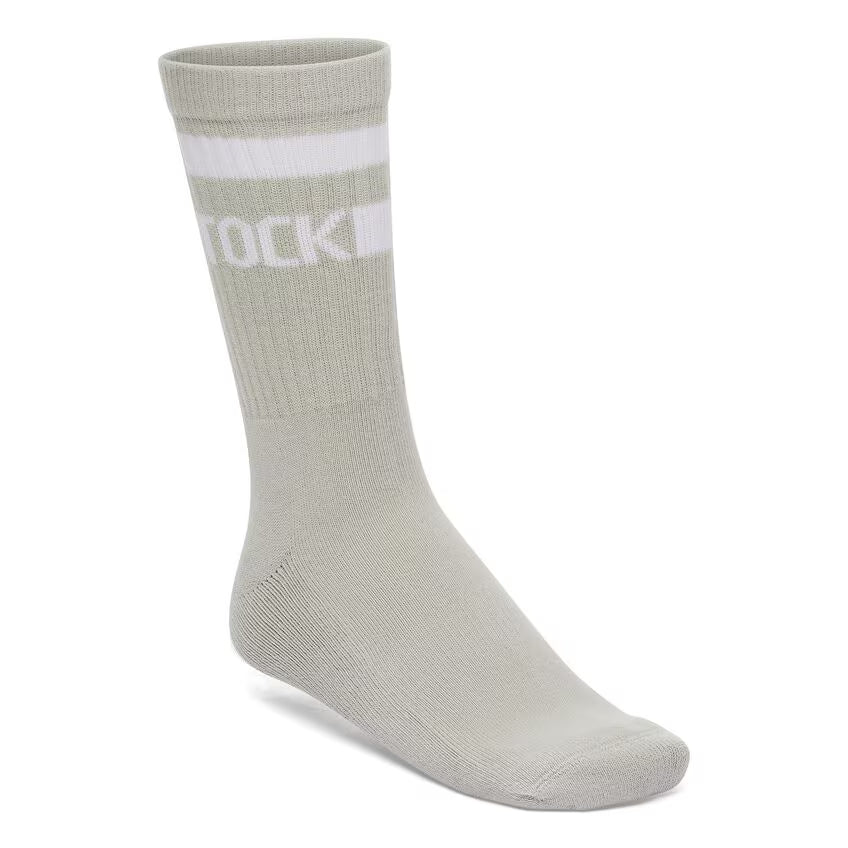 Birkenstock Men's Cotton Tennis Socks Cotton-Polyamide-Elastane - Stone Coin / White