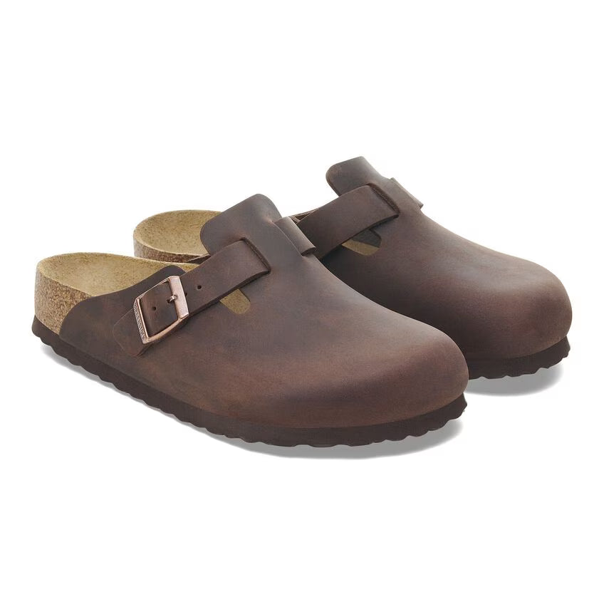 Birkenstock Women's Boston Soft Footbed Oiled Leather - Habana