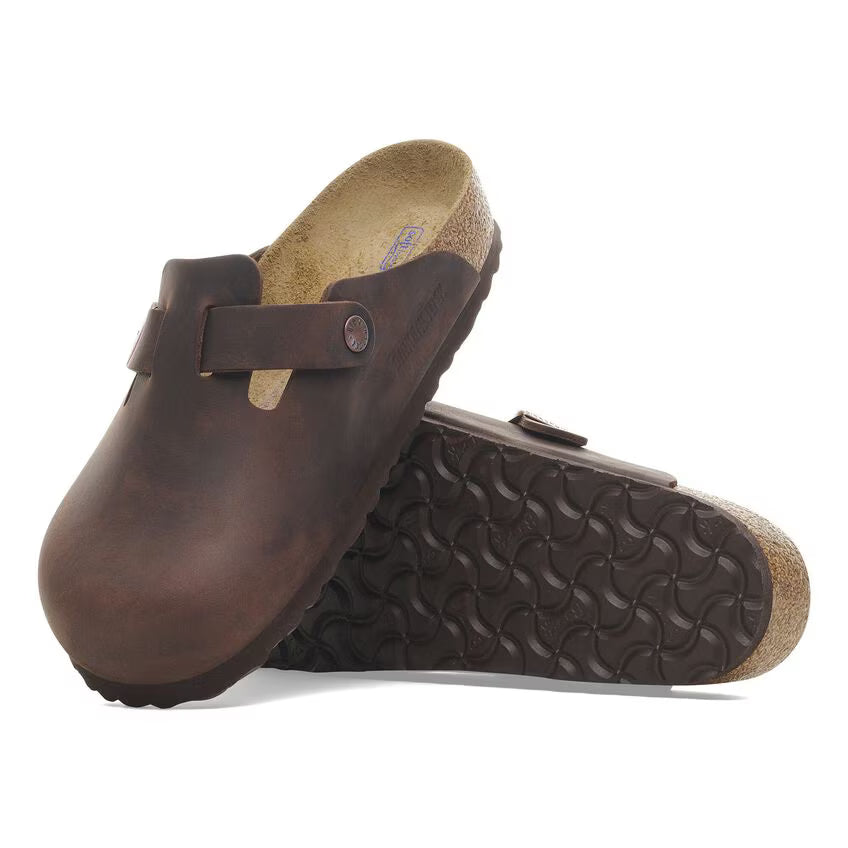 Birkenstock Women's Boston Soft Footbed Oiled Leather - Habana