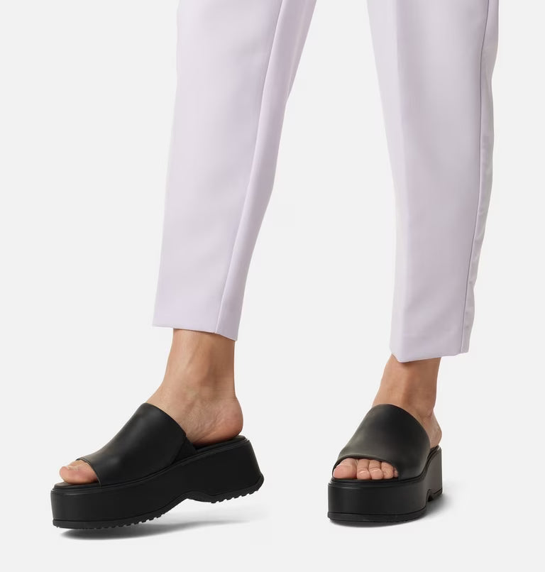Sorel Women's Dayspring™ Slide Platform Sandal | Black / Black