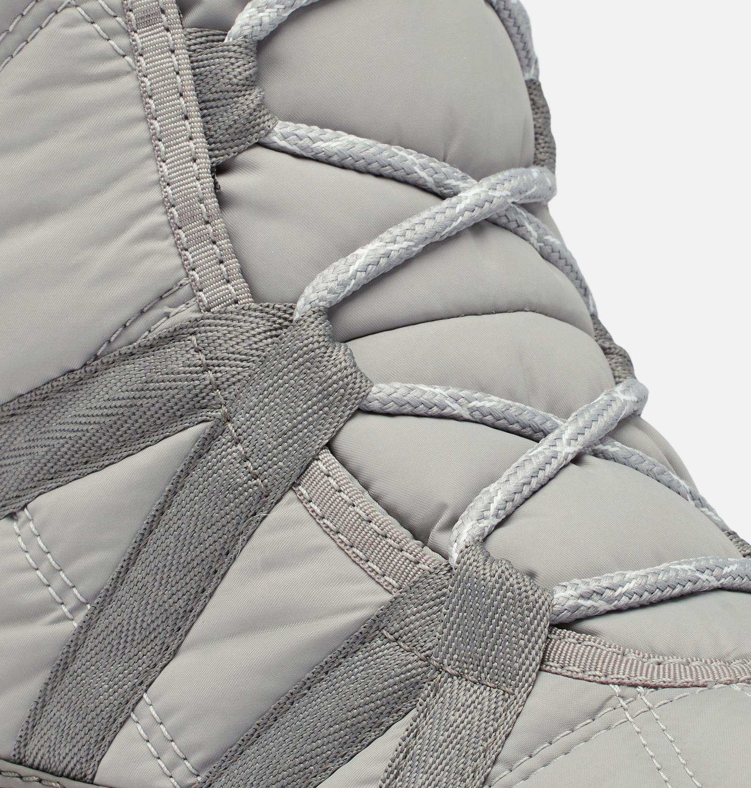 Sorel Women's Whitney II Plus Tall Waterproof Lace Boot | Chrome Grey / Quarry