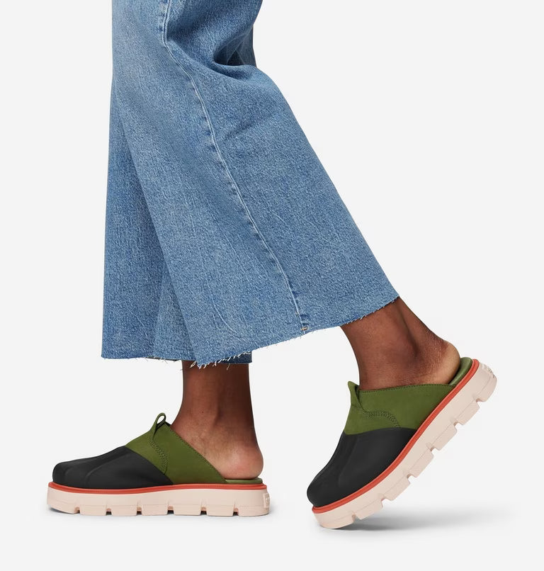 Sorel Women's REIN CB™ Clog | Utility Green / Pearlescent