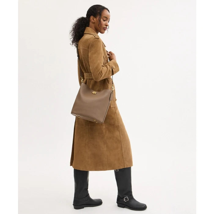 Coach Women's Willow Soft Bucket Bag - Dark Stone