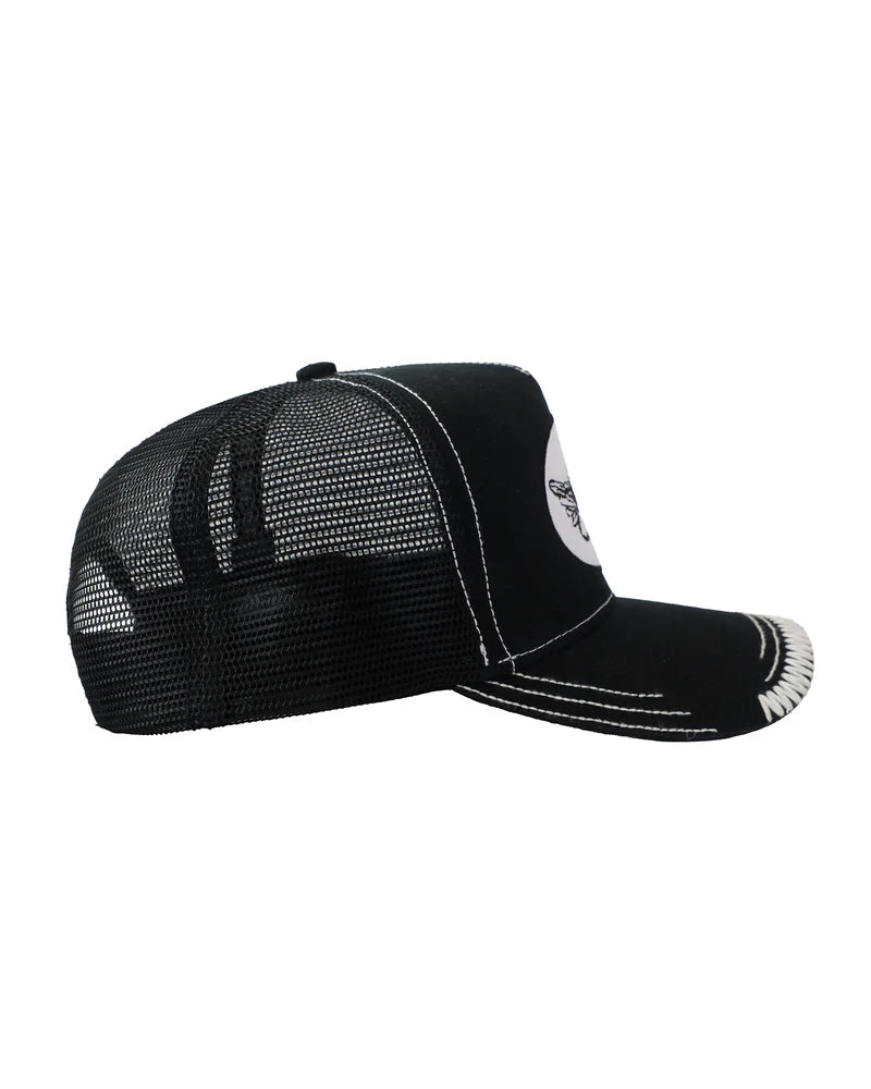 Boys Lie Women's Smoke Signal Trucker - Black