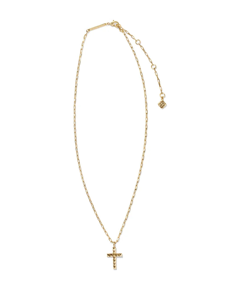 Kendra Scott Jada Cross Short Pendant Necklace - Gold