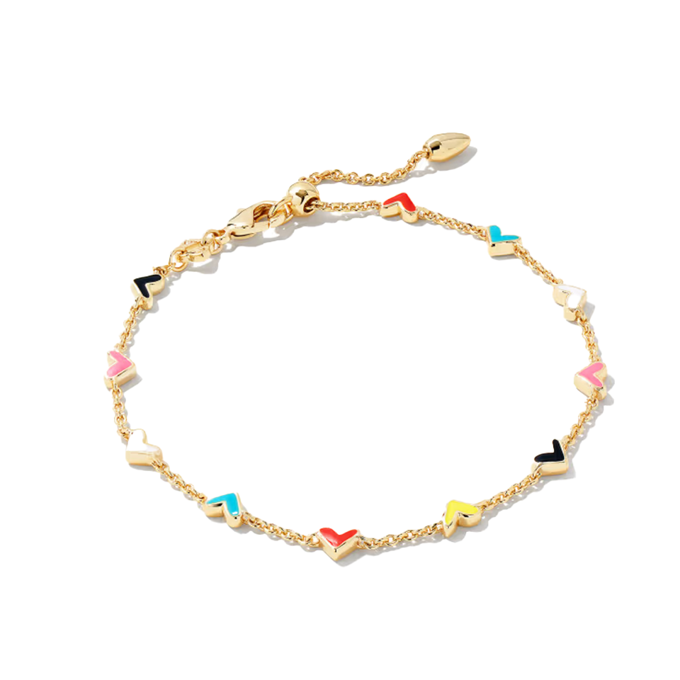 Kendra Scott Haven Heart Chain Bracelet in Gold - Multi Mix