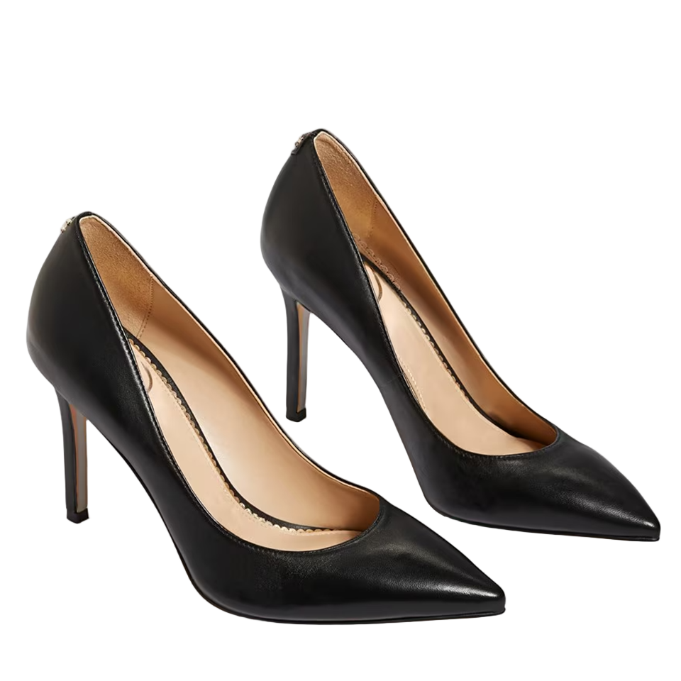 Sam Edelman Women's Hazel Pointed Toe Pump | Black Leather