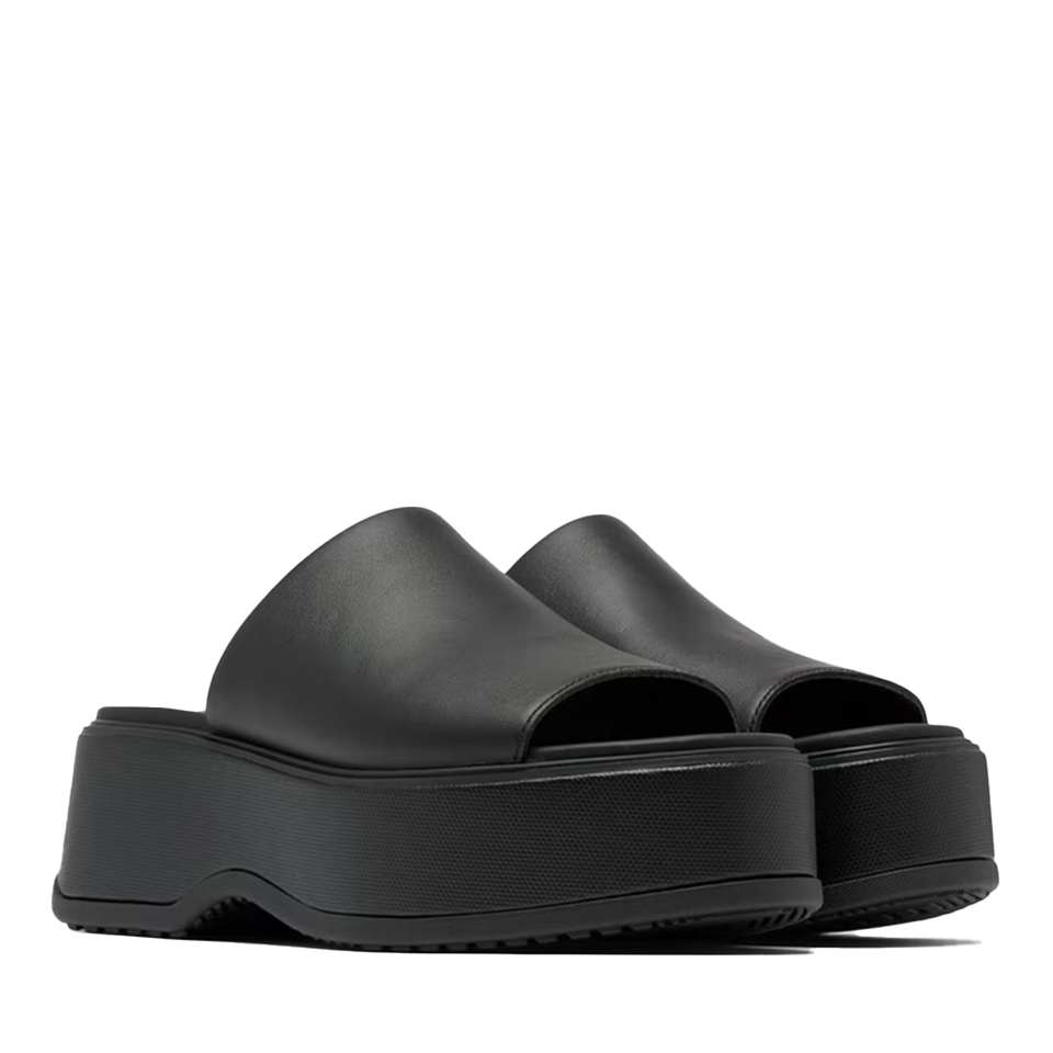 Sorel Women's Dayspring™ Slide Platform Sandal | Black / Black