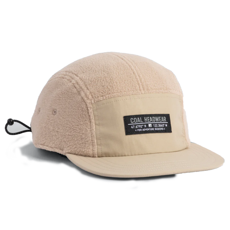 Coal The Bridger Fleece 5 Panel Cap | Khaki