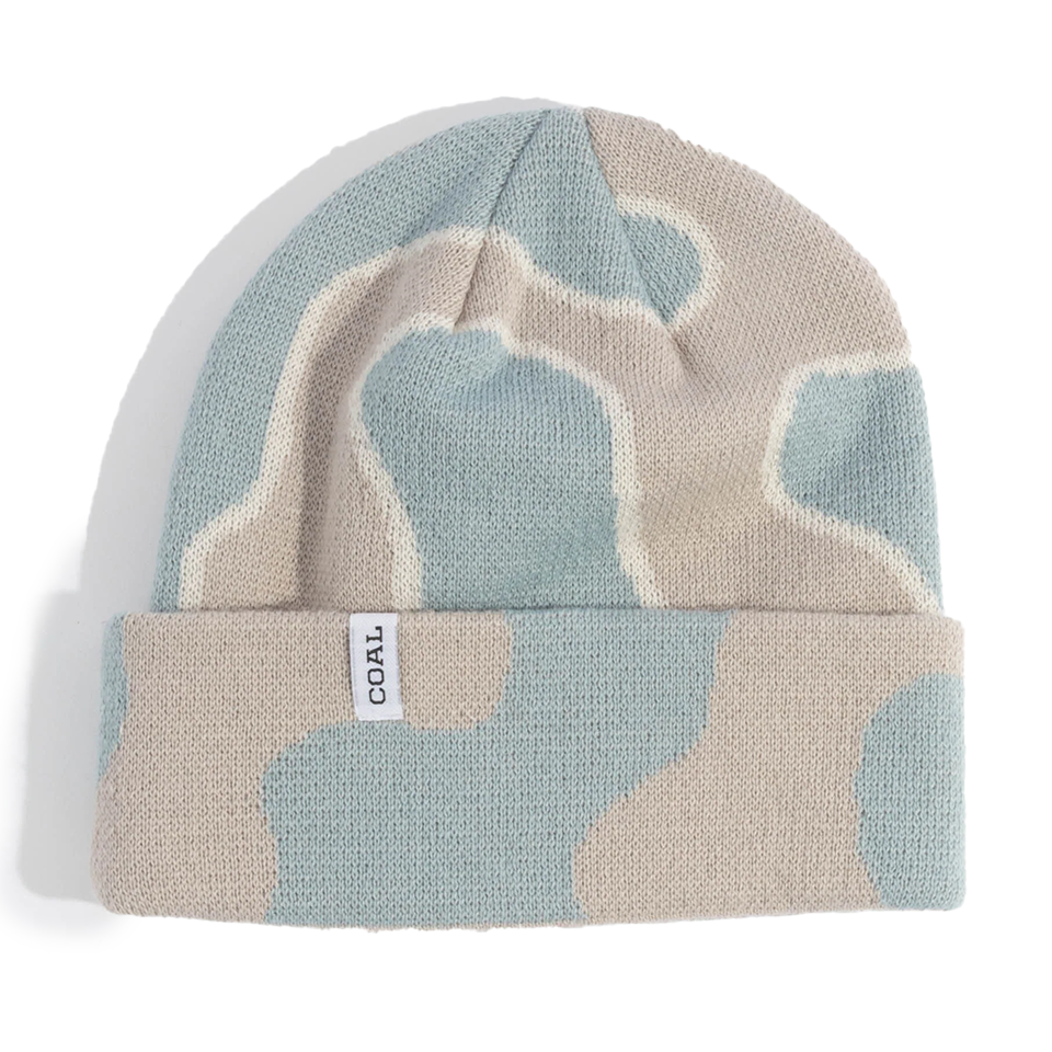 Coal The Haines Recycled Wool Beanie | Shale Blue Wave