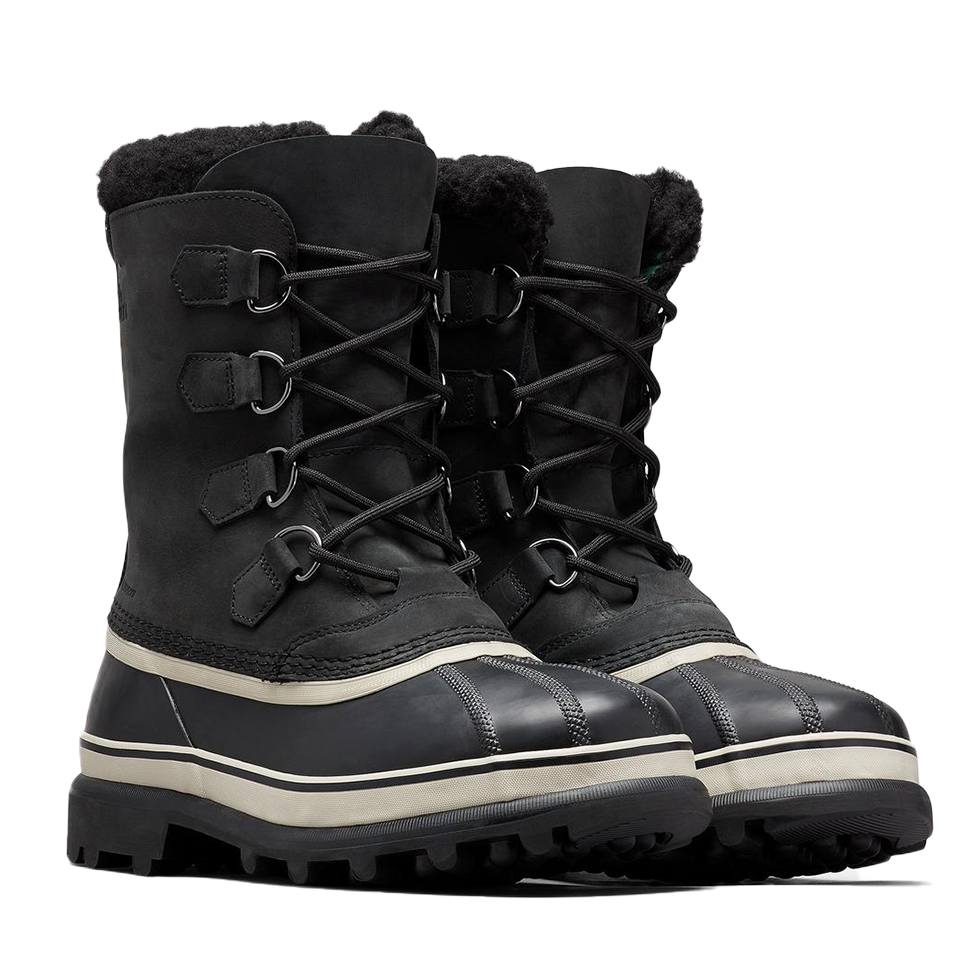 Sorel Men's CARIBOU™ Waterproof Boot | Black / Dark Stone