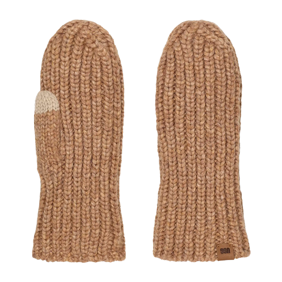 UGG Women's Chunky Rib Mitten | Camel