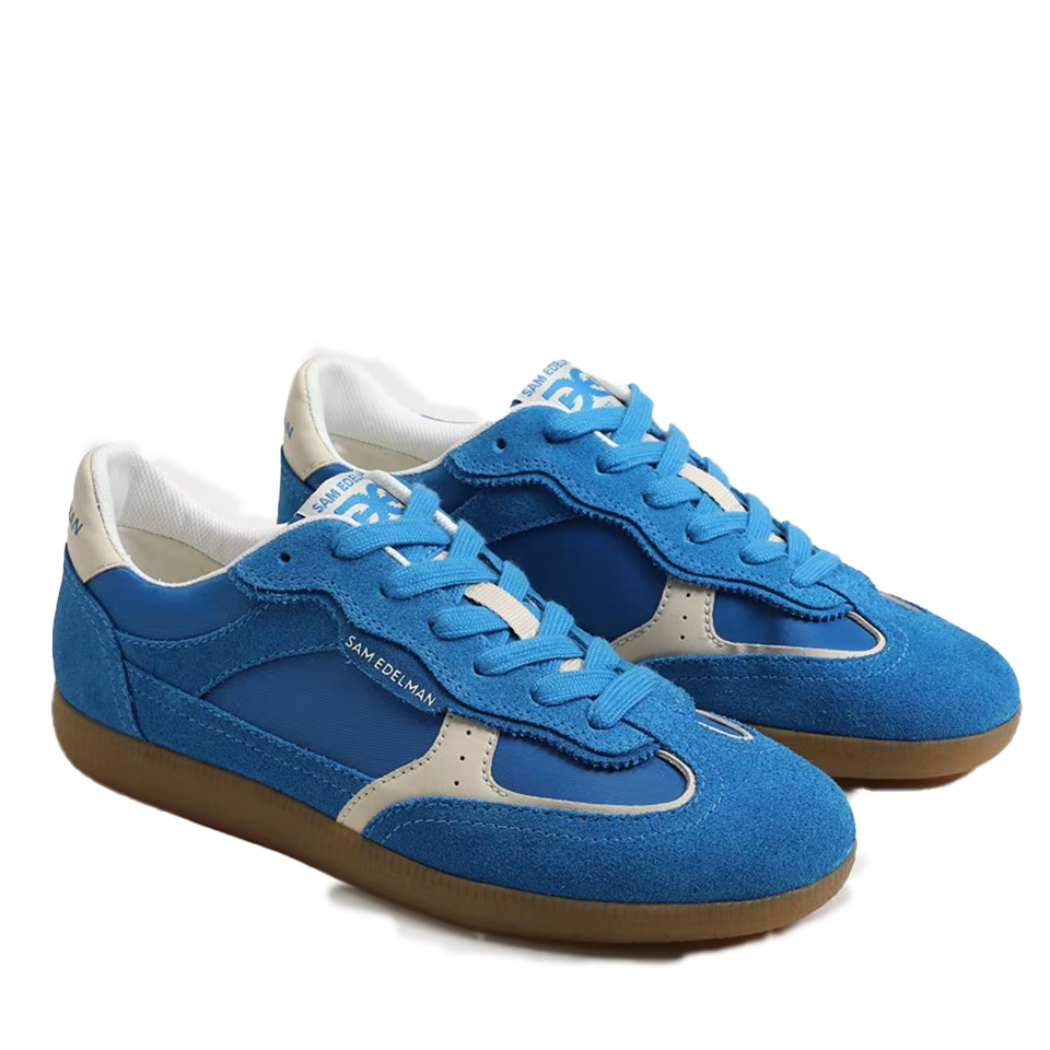 Sam Edelman Women's Kallen Sneaker | Splash Blue Suede