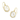 Kendra Scott Daphne Frame Drop Earrings in Gold - Ivory Mother-of-Pearl