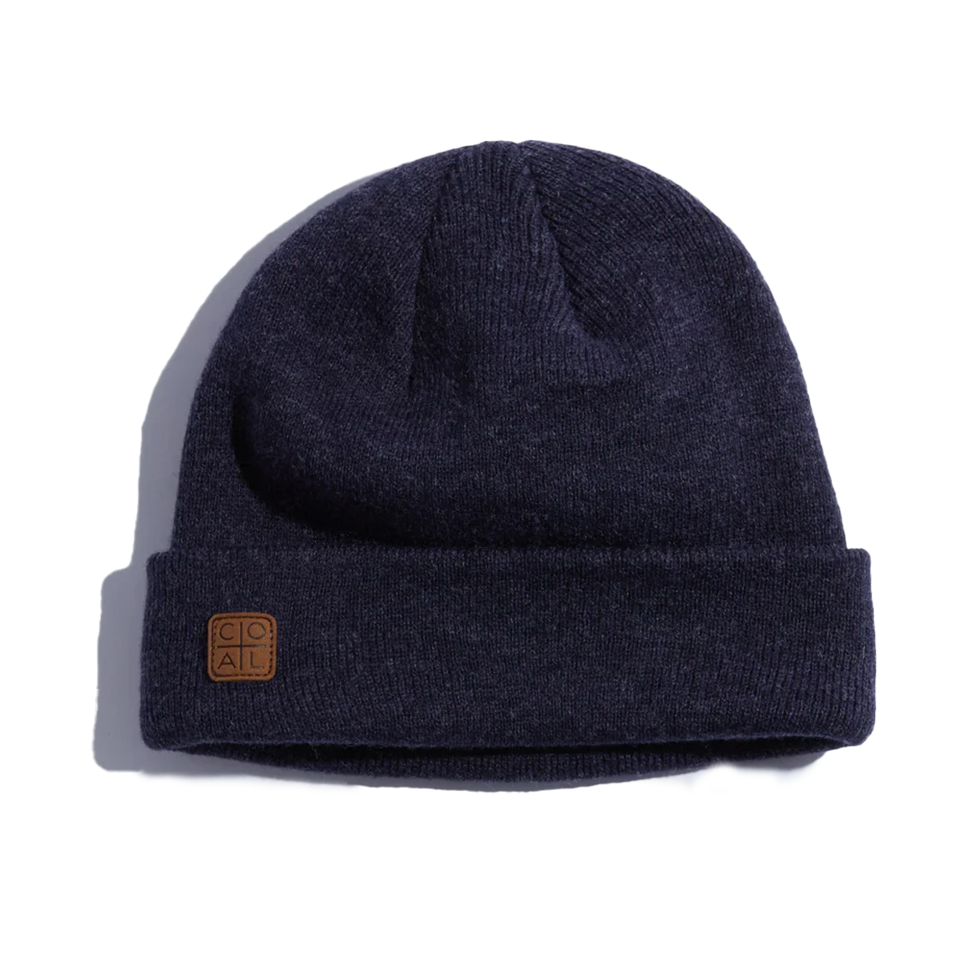 Coal The Harbor Rib Knit Fisherman Beanie | Heather Navy