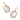 Kendra Scott Daphne Frame Drop Earrings in Gold -  Light Pink Mother-of-Pearl