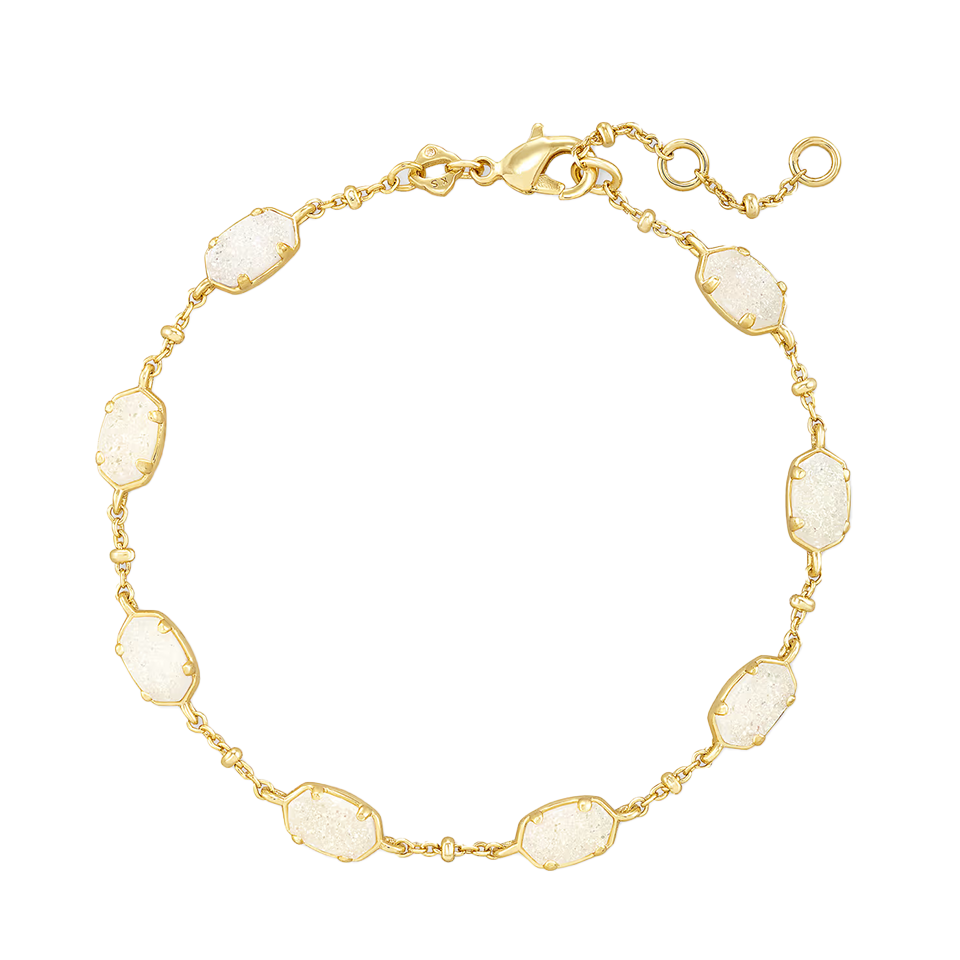 Kendra Scott Emilie Chain Bracelet in Gold - Iridescent Drusy