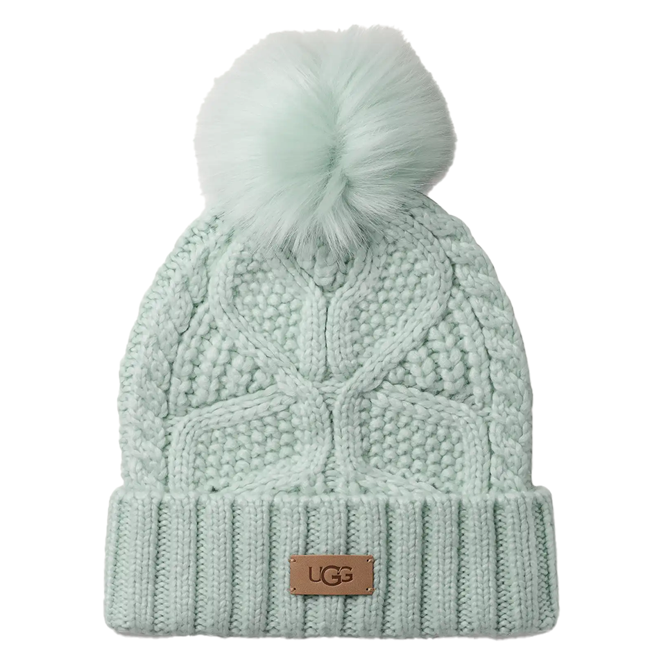 UGG Women's Cable Beanie With Pom | Fountain