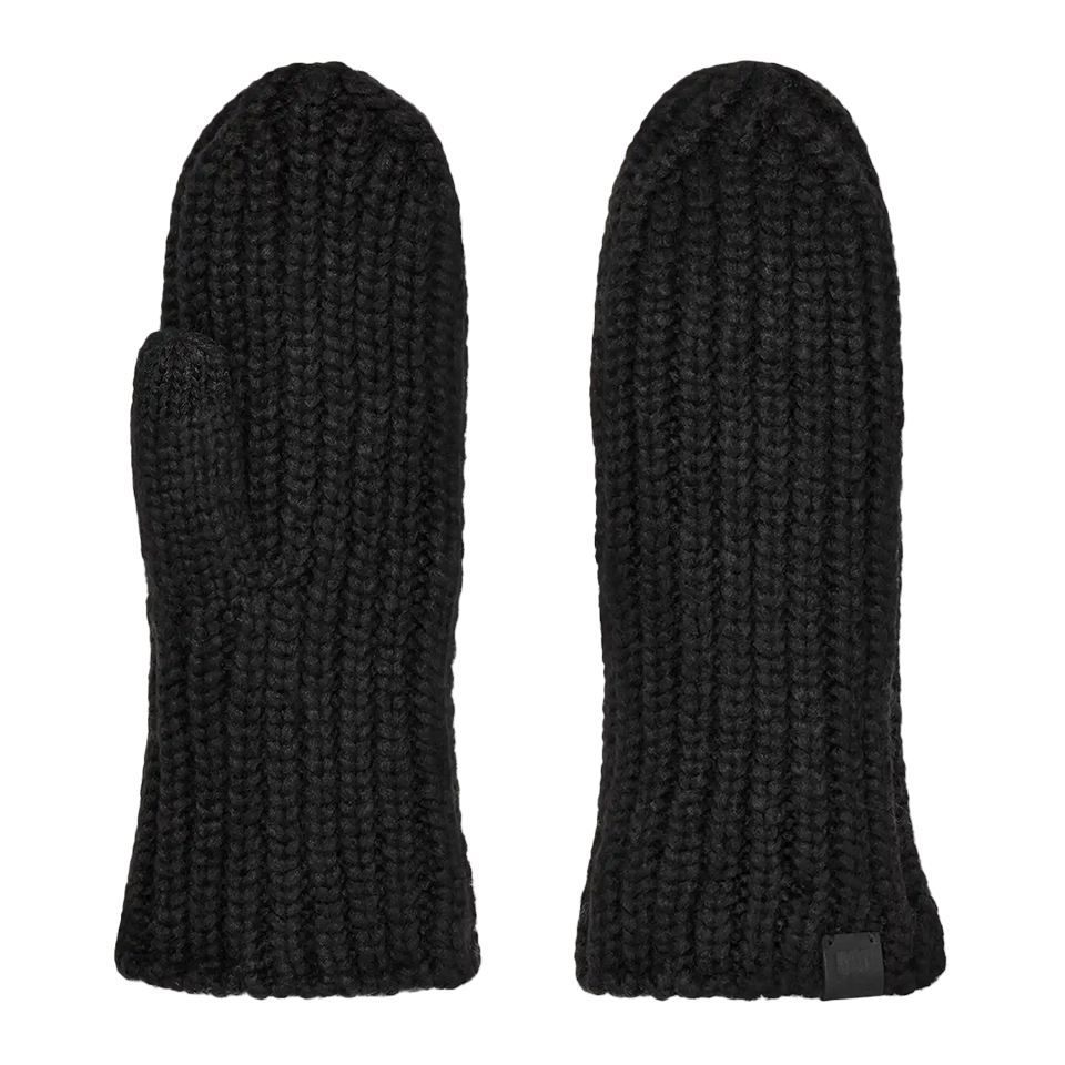 UGG Women's Chunky Rib Mitten | Black