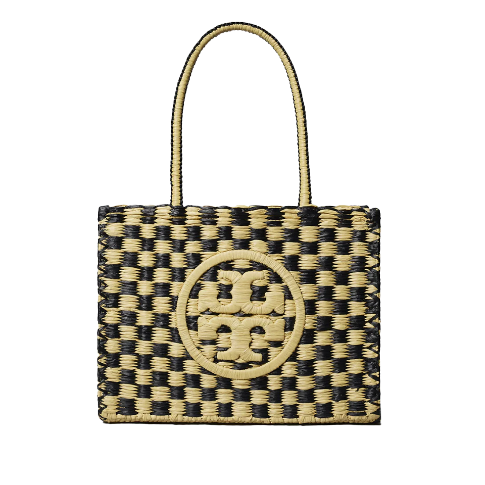 Tory Burch Women's Ella Hand-Crocheted Checkered Tote