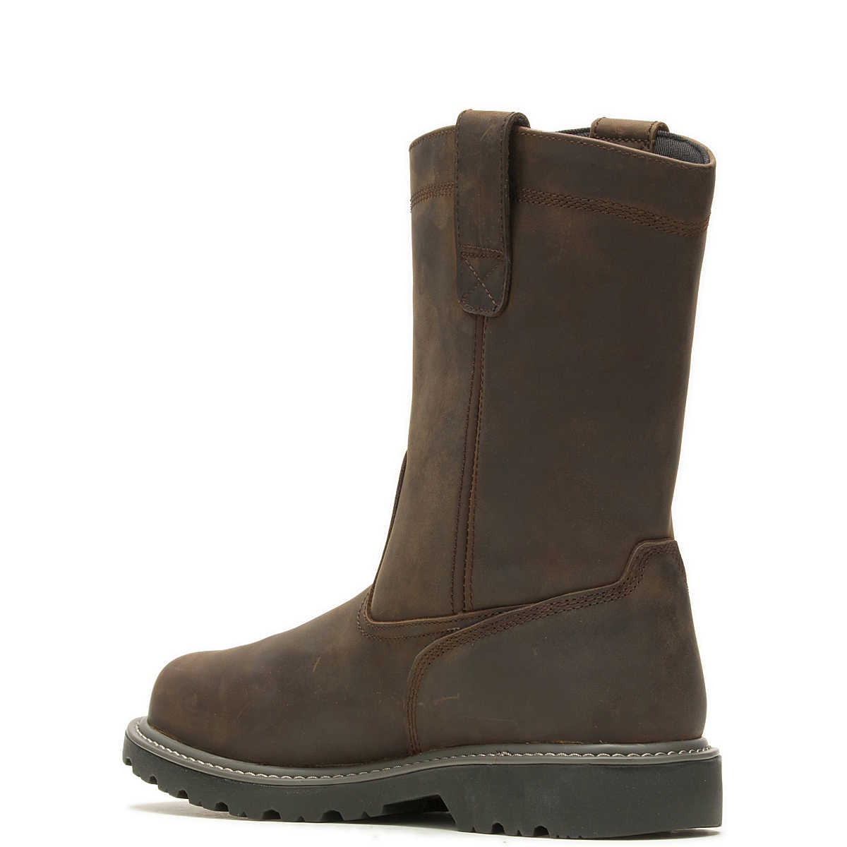 Wolverine Men's Floorhand Met-Guard Steel-Toe Wellington Work Boot  | Dark Brown