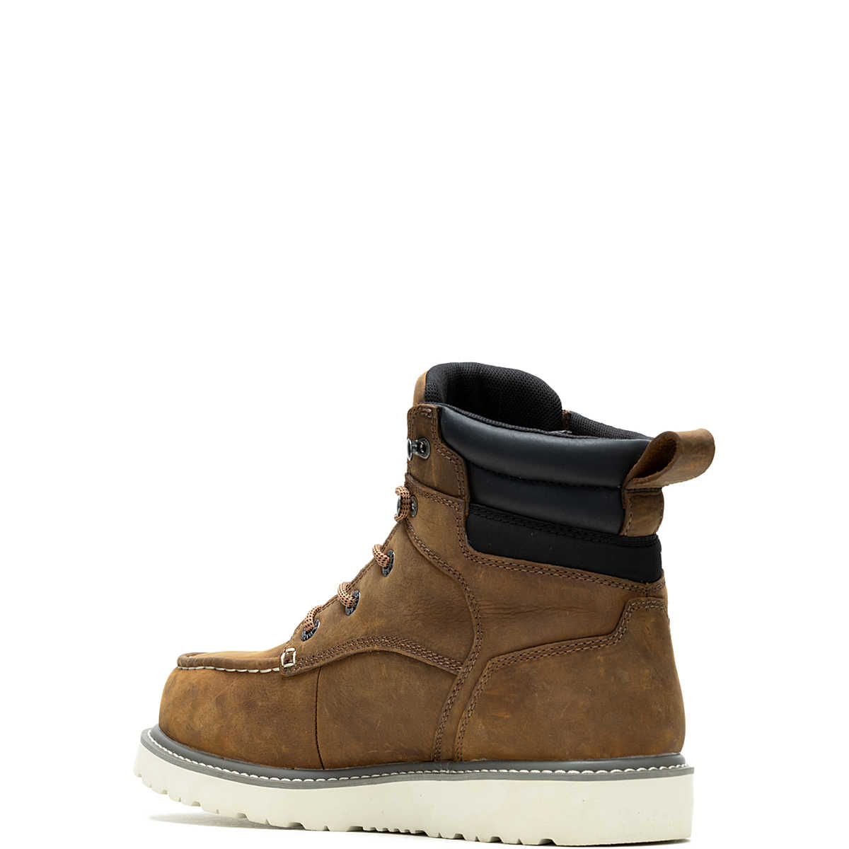Wolverine Men's Trade Wedge 6" Moc-Toe Steel-Toe Work Boot | Sudan Brown