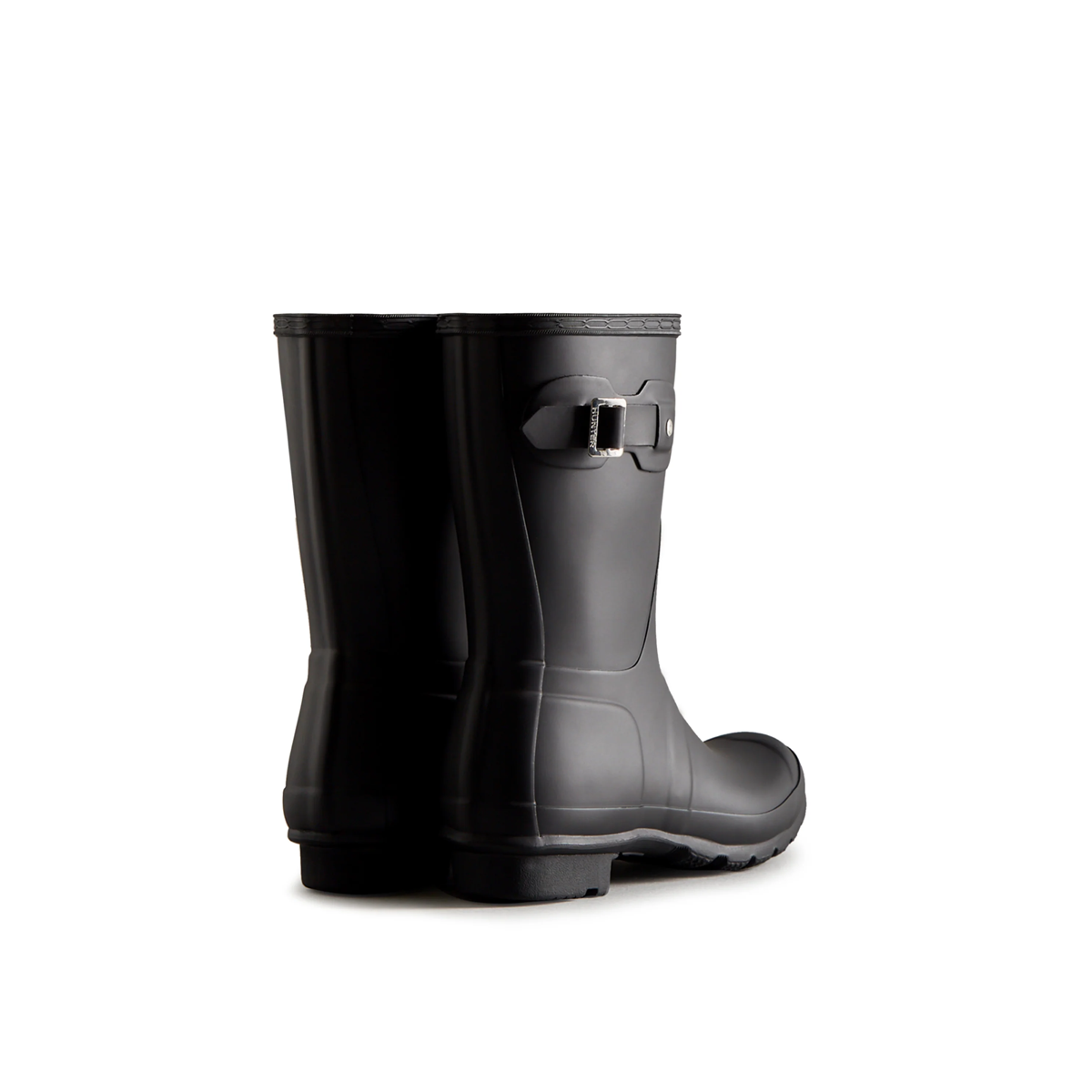 Hunter original refined rain boots black sales