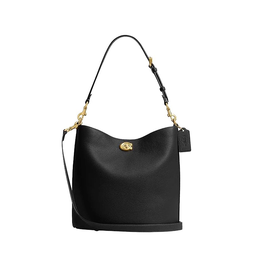 Coach Women's Polished Pebble Leather Willow Soft Bucket Bag 19