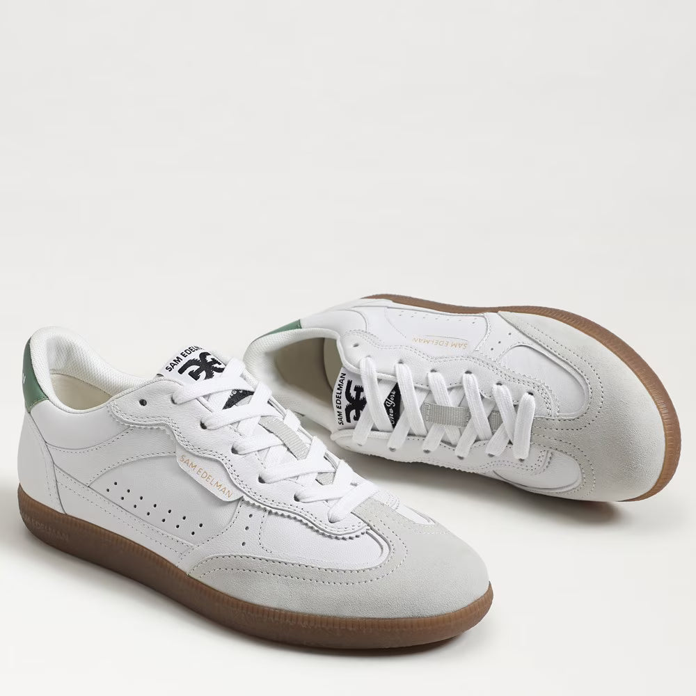 Sam Edelman Women's Kallen Sneaker | Run White/Green Garden Suede